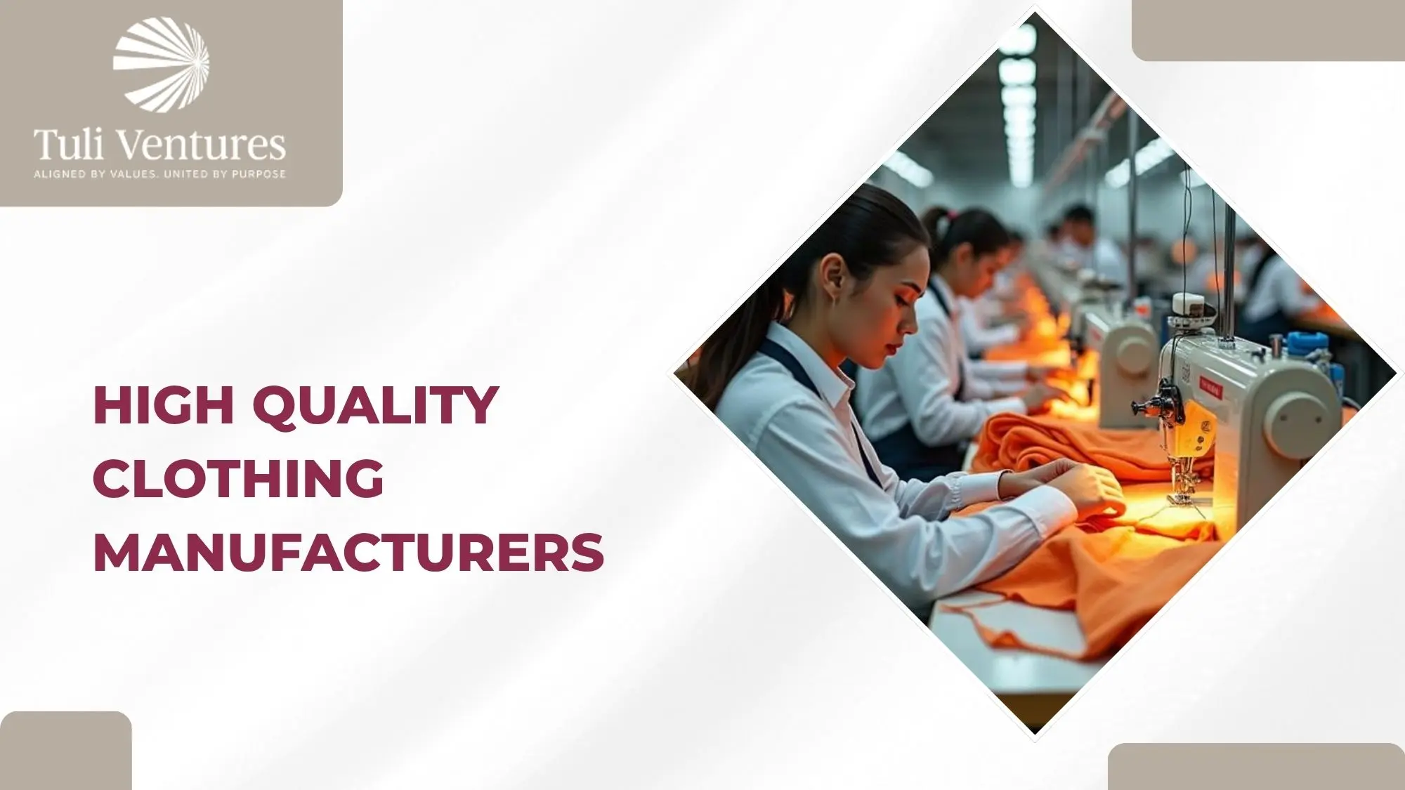 high quality clothing manufacturers